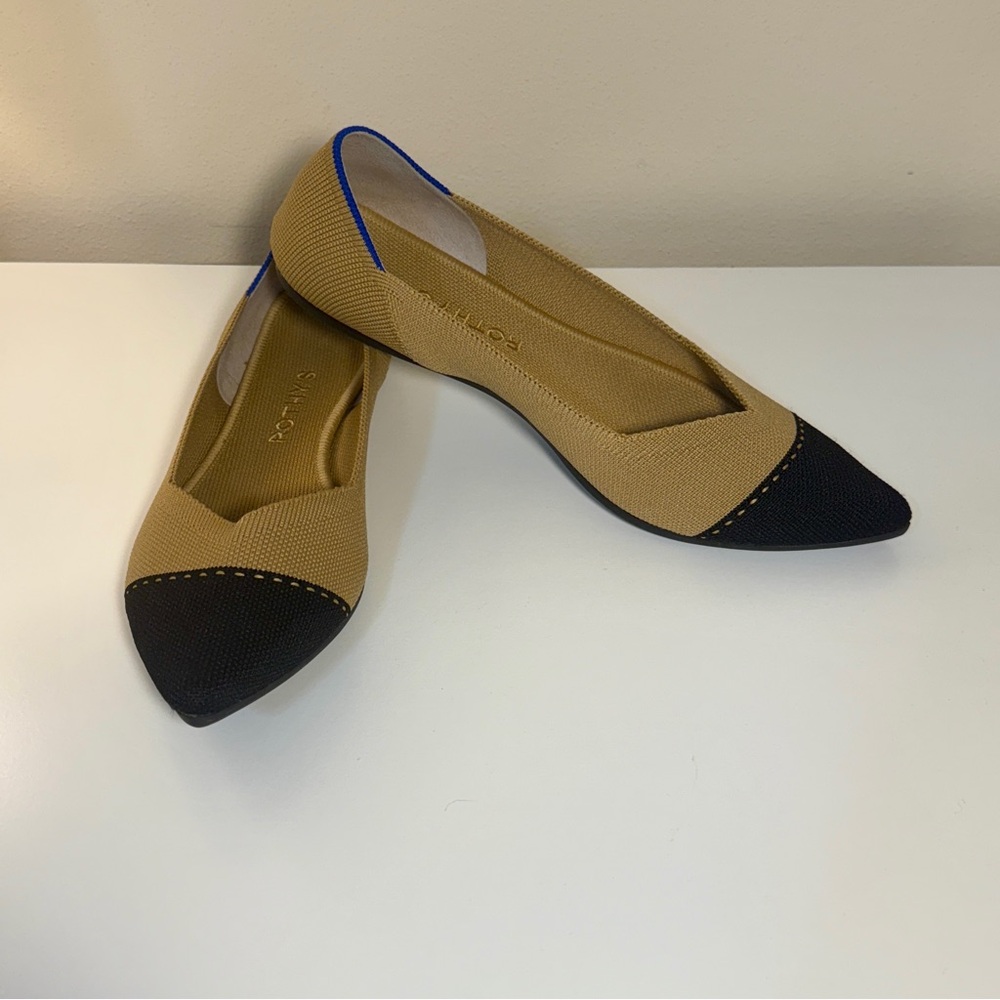 Rothy’s Camel Cap Toe Flats - Picture 4 of 15